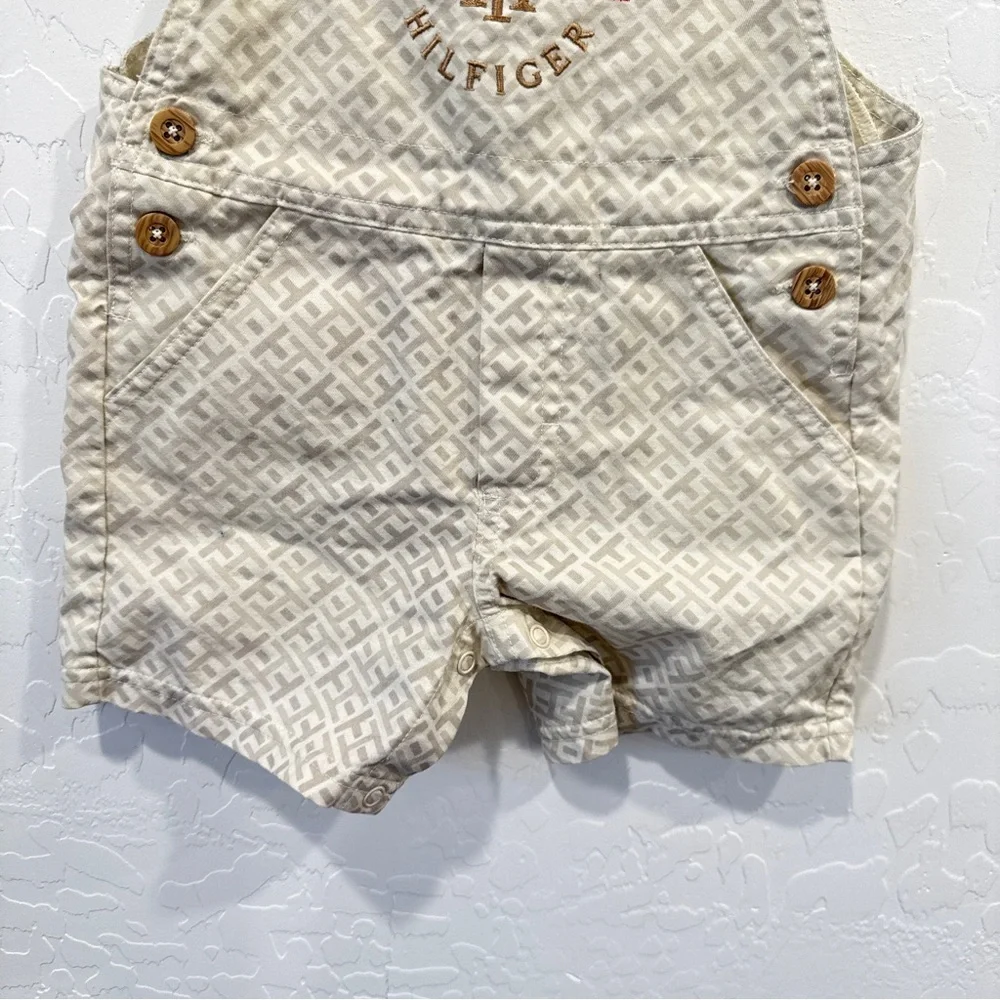 Tommy Hilfiger Overalls Baby 6-9 Months Embroidered Cotton Preppy